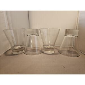 Vintage Set of 4 Libbey 11106520 - 11.8 oz Double Old Fashioned Clear Glasses